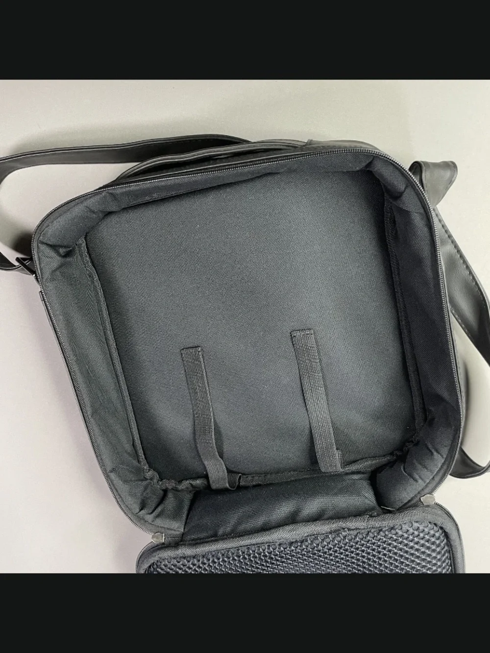 Cadillac Cross Body Bag black leather car storage case messenger
